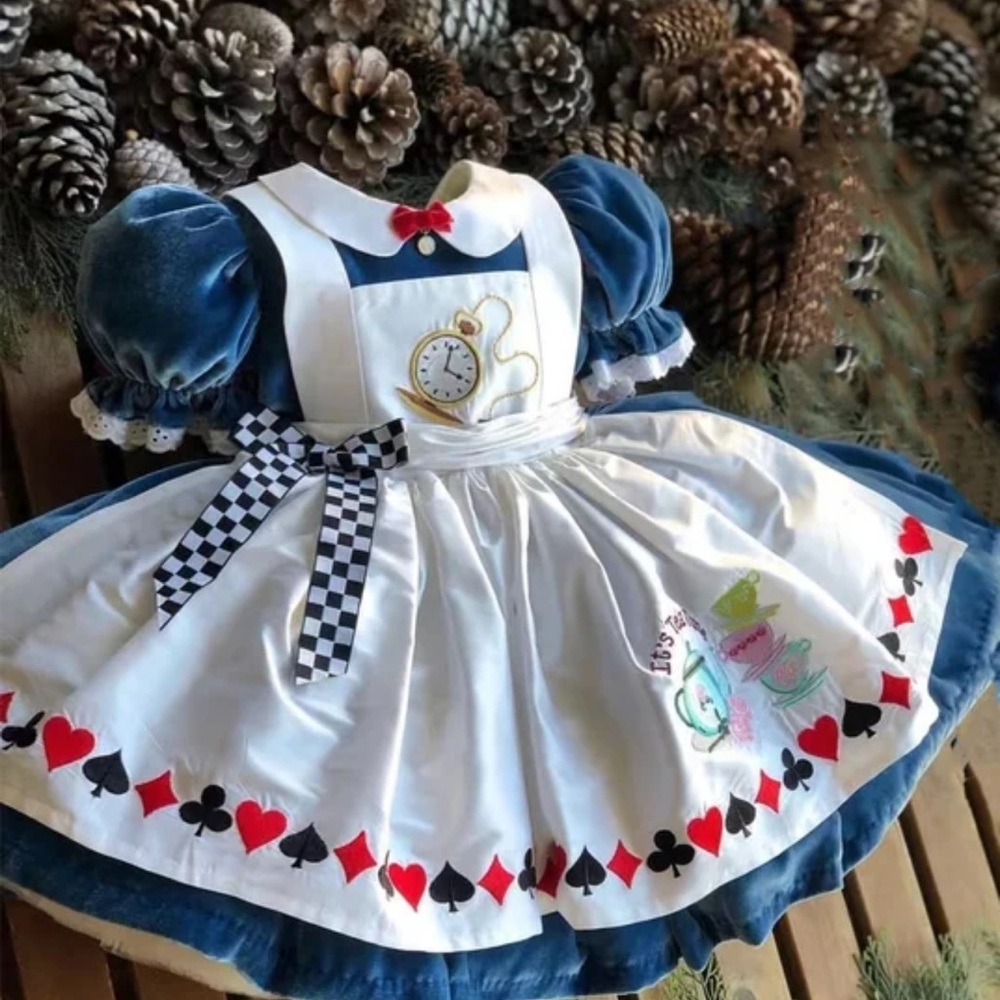 Alice in wonderland custom made dress
